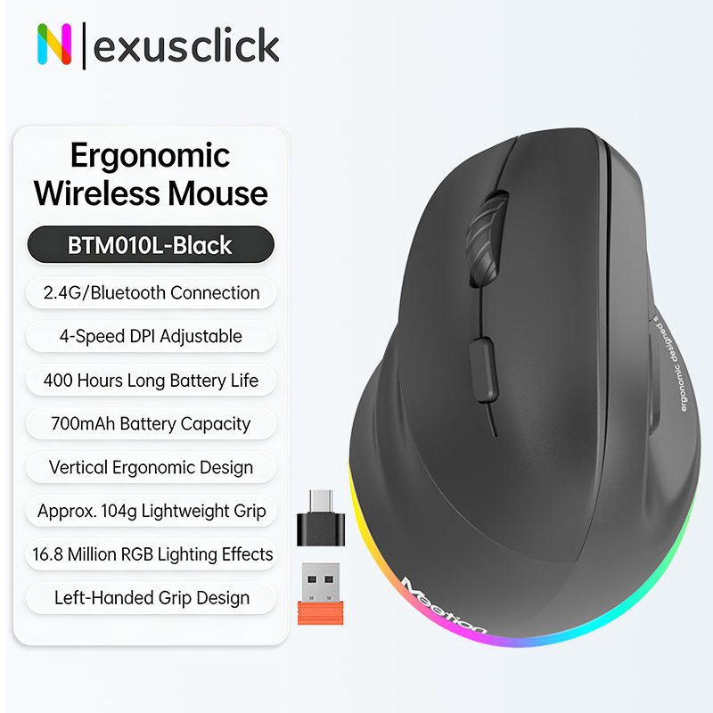 Pc Gaming X3D - Left Hand Wireless Mouse Bluetooth Mouse