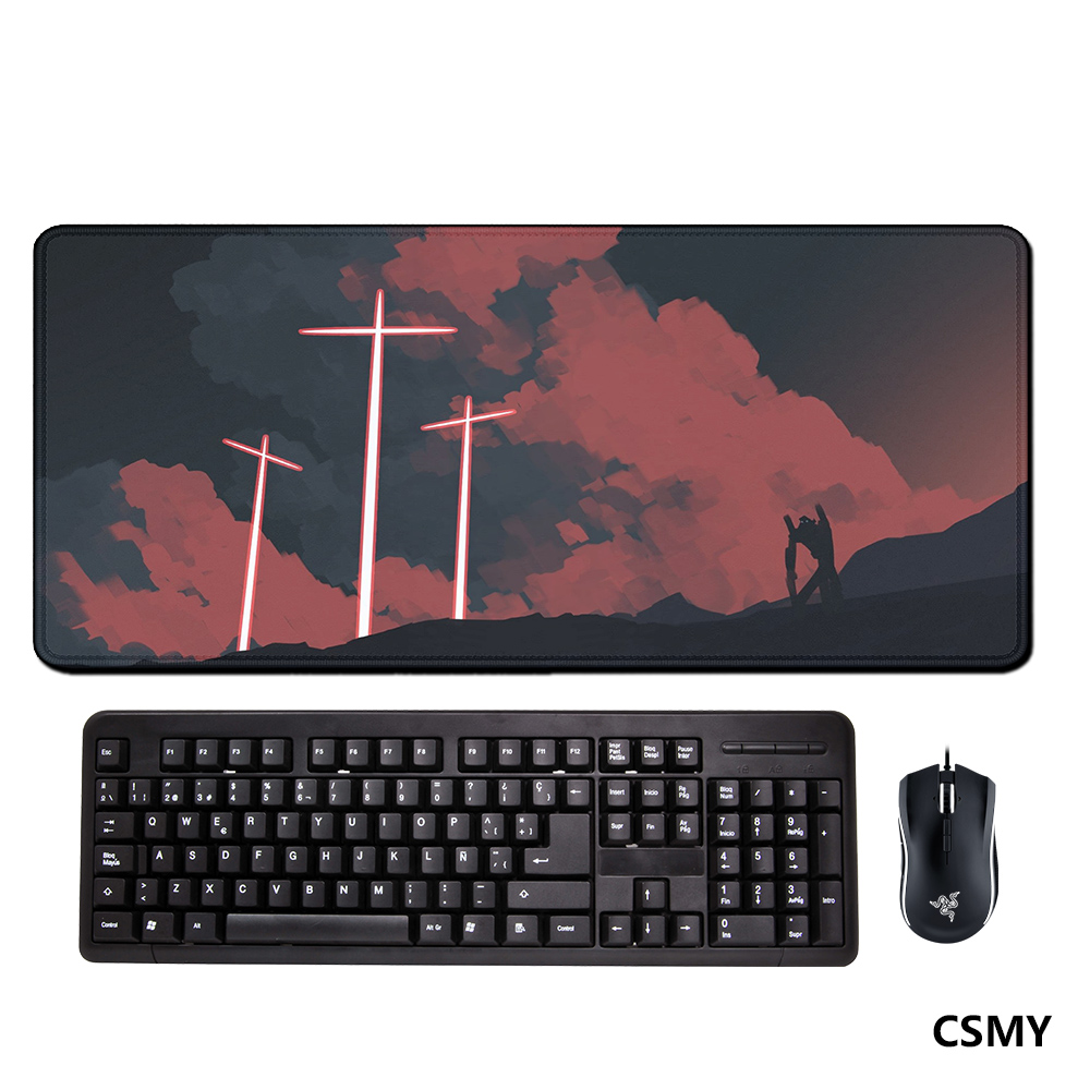Pc Gaming Evangelion - Gaming Accessories Large Mouse Pad 900x400