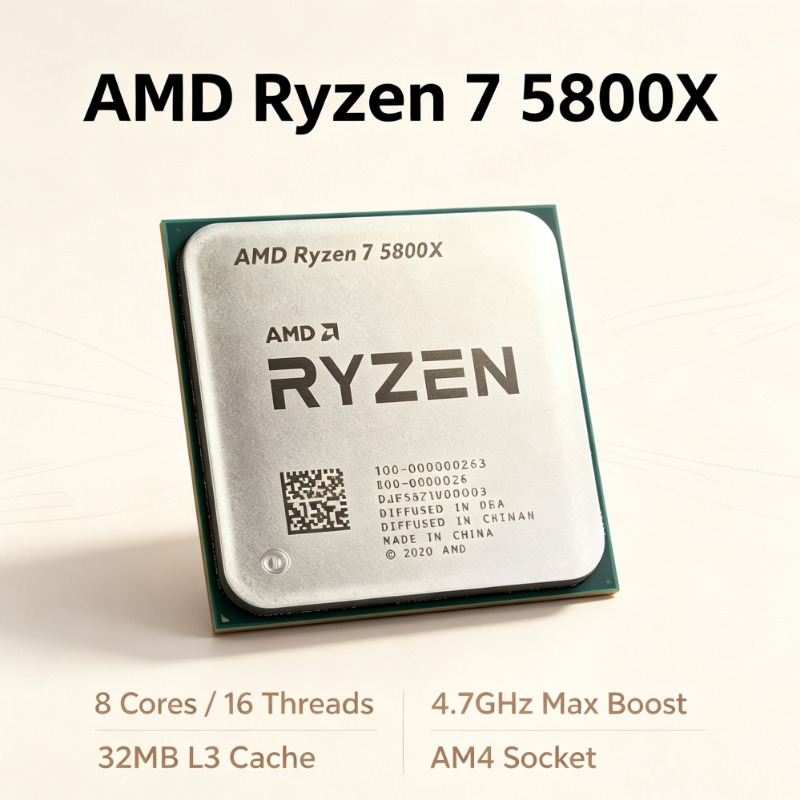 Pc Gaming Desktop - R7 5800X Desktop CPU Max Boost