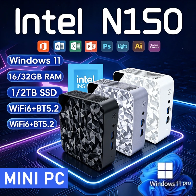 Pc Gaming Ram 32Gb - 2026 Portable Mini PC Intel N150