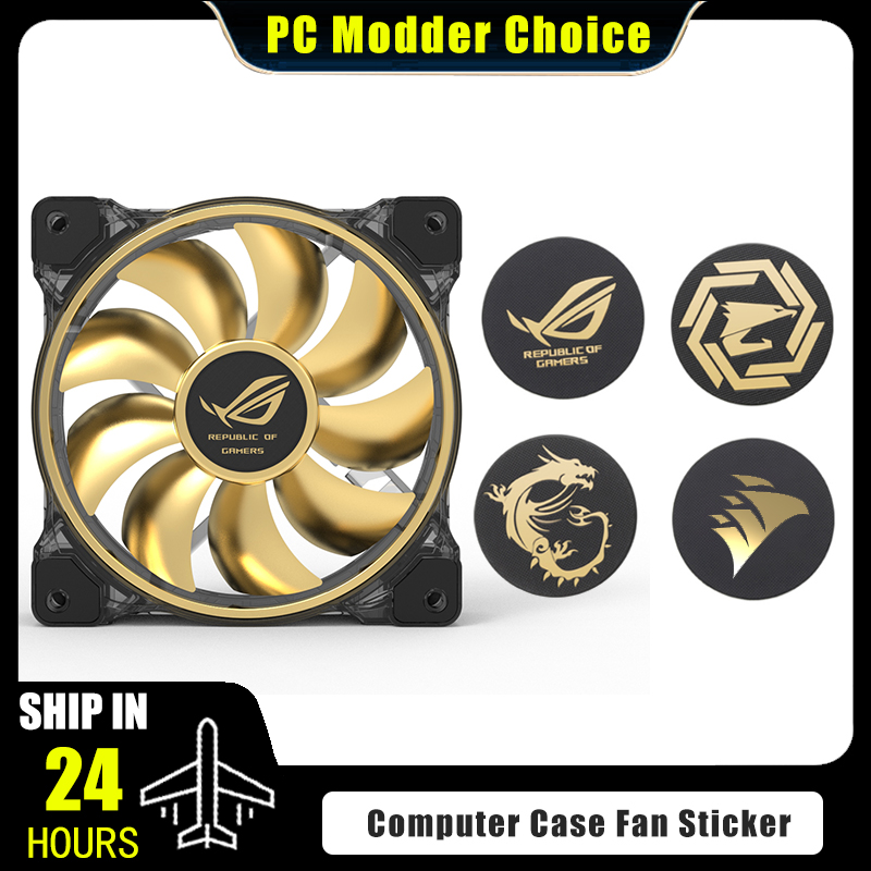 Pc Gaming Rog - Computer Case Fan Logo Sticker, ROG