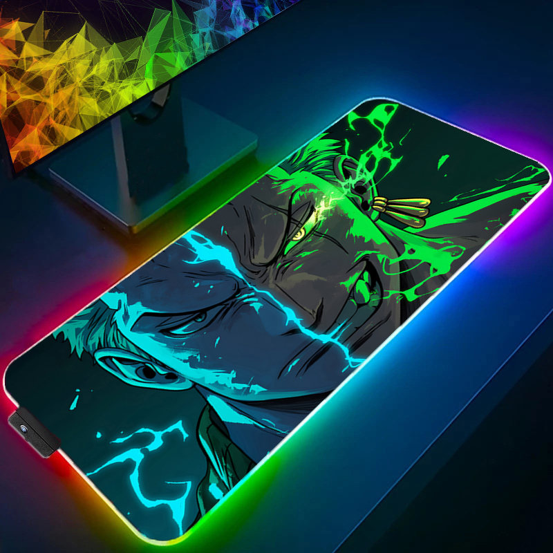 Pc Gaming Keyboard - ONE PIECE Zoro Mouse Pad RGB