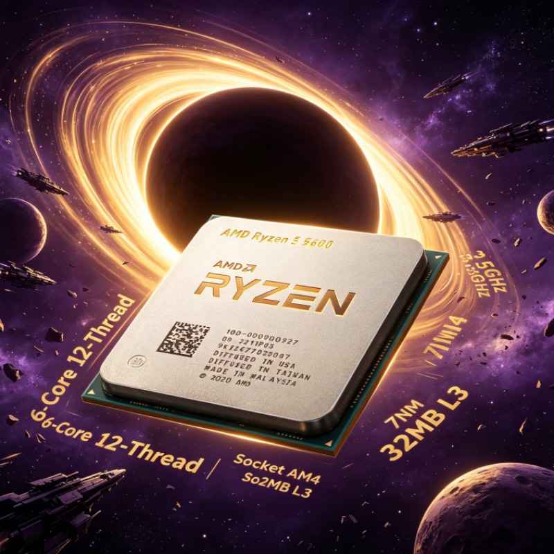 Pc Gaming Ryzen - Ryzen 5 5600 6-Core 12-Thread 7nm