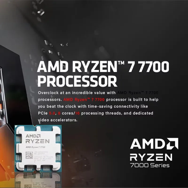 New AMD Ryzen 7 7700 Processor - Pc Gaming Ryzen recension och pris