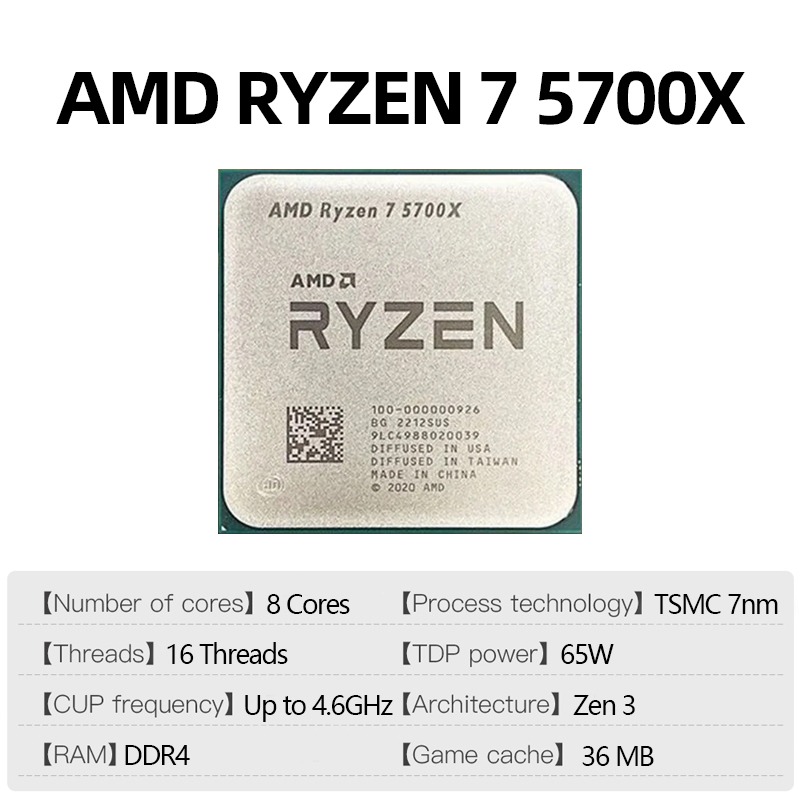 AMD Ryzen 7 5700X Gaming PC CP - Pc Gaming Desktop recension och pris