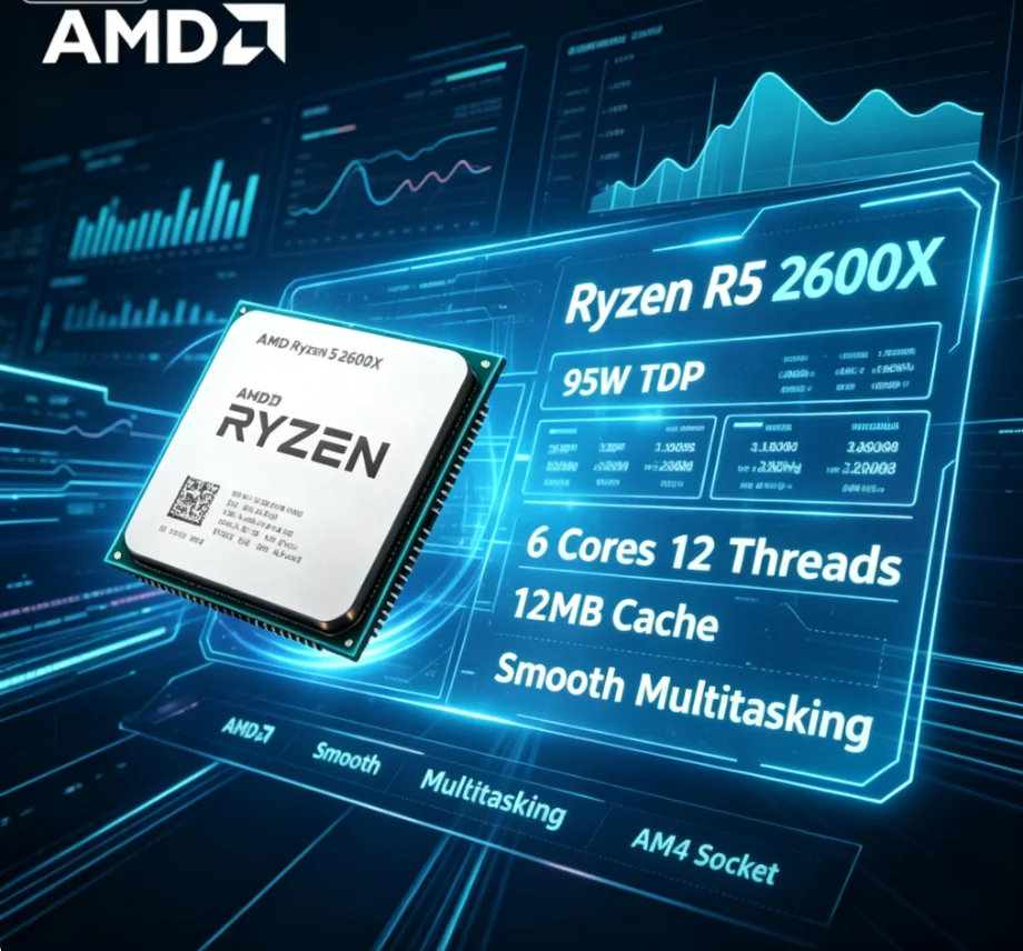 AMD R5 2600X 12nm Unboxed Proc - Pc Gaming Ryzen recension och pris