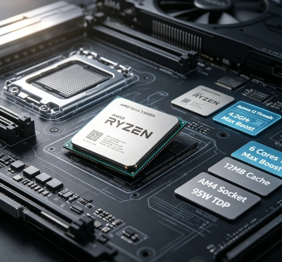AMD R5 2600X 12nm Unboxed Proc - Pc Gaming Ryzen recension och pris