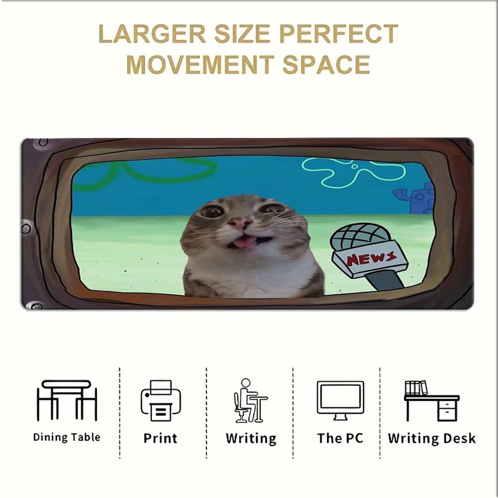 Funny Reporter Cat Meme Large  - Pc Gaming News recension och pris