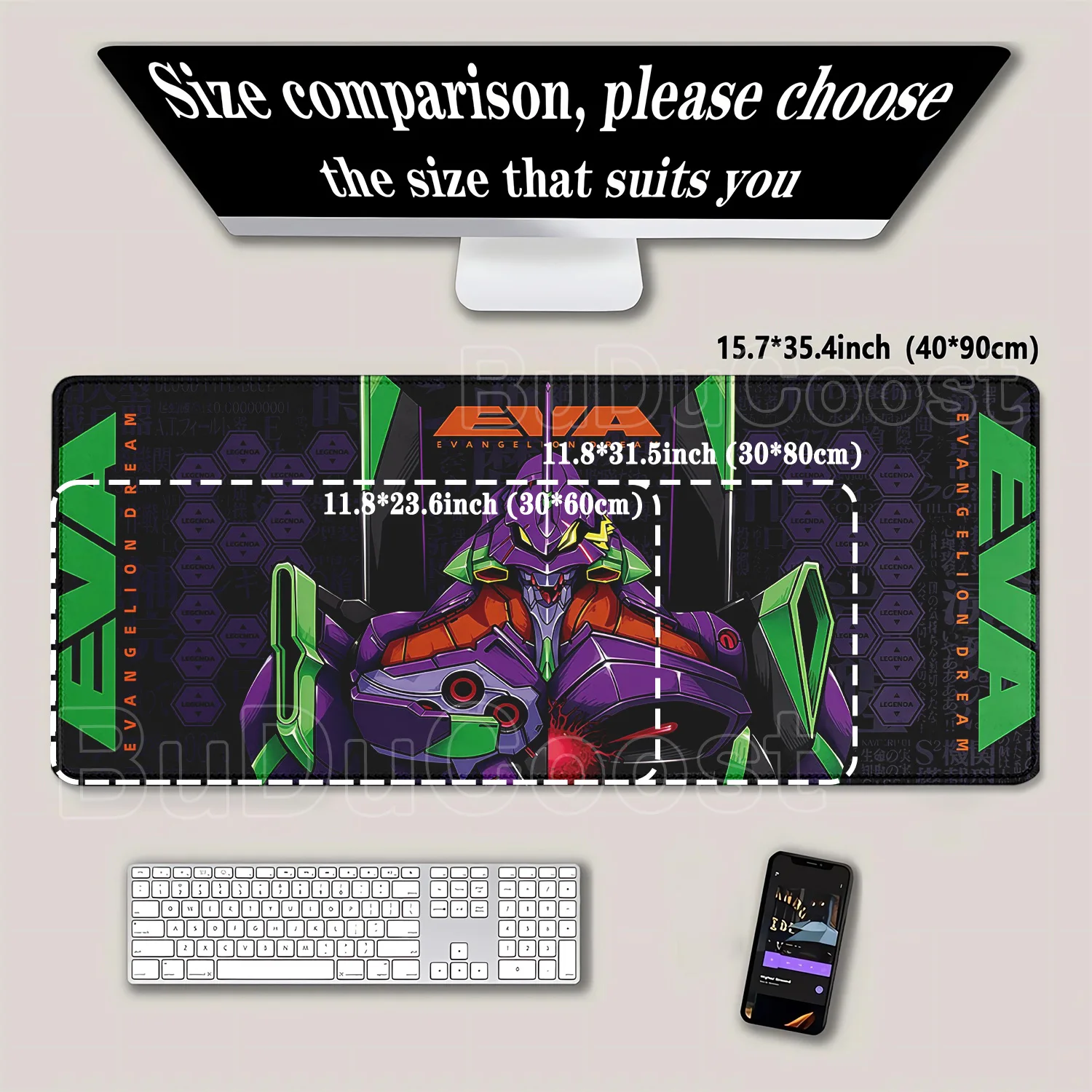 Mouse Pad Evangelione EVA 01 L - Pc Gaming Evangelion recension och pris
