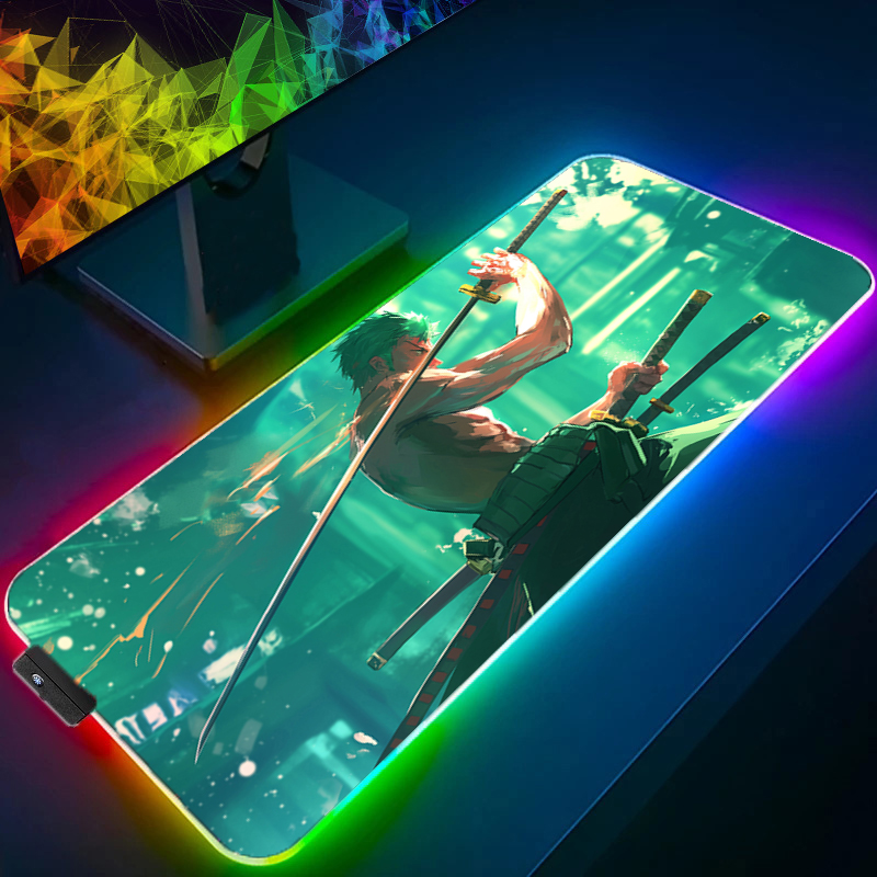 ONE PIECE Zoro Mouse Pad RGB G - Pc Gaming Keyboard recension och pris