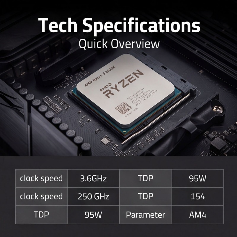 AM4 Socket CPU Processor R5 26 - Pc Gaming Desktop recension och pris