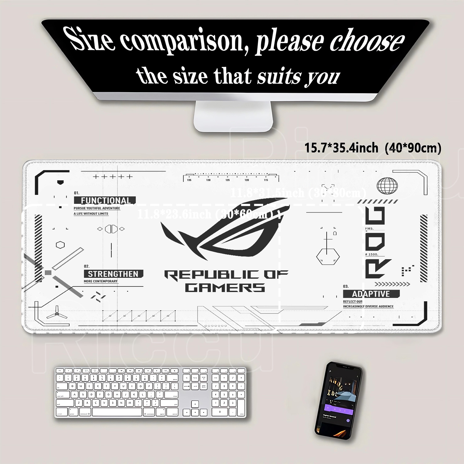 R-ROG Large Gaming Mouse Pad A - Pc Gaming Rog recension och pris