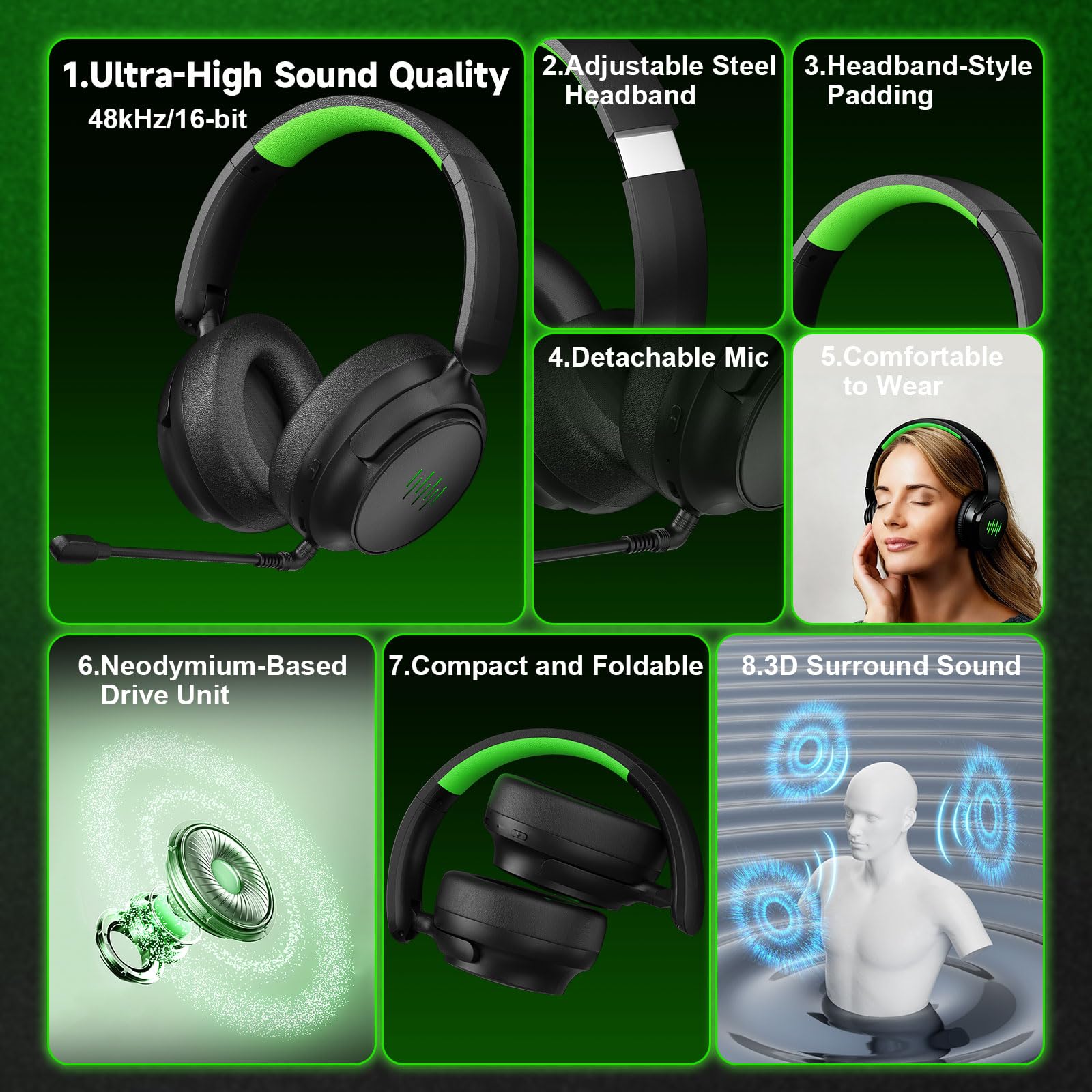 Wireless Gaming Headset for Xb - Pc Gaming X3D recension och pris