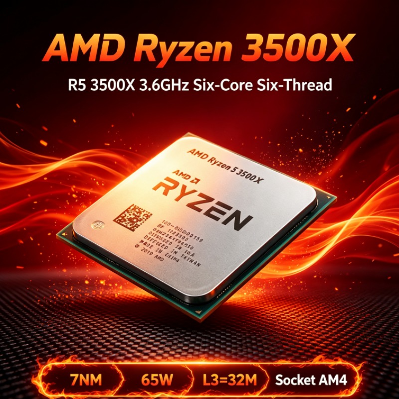 AMD R5 3500X 3.6GHz Six-Core S - Pc Gaming Desktop recension och pris