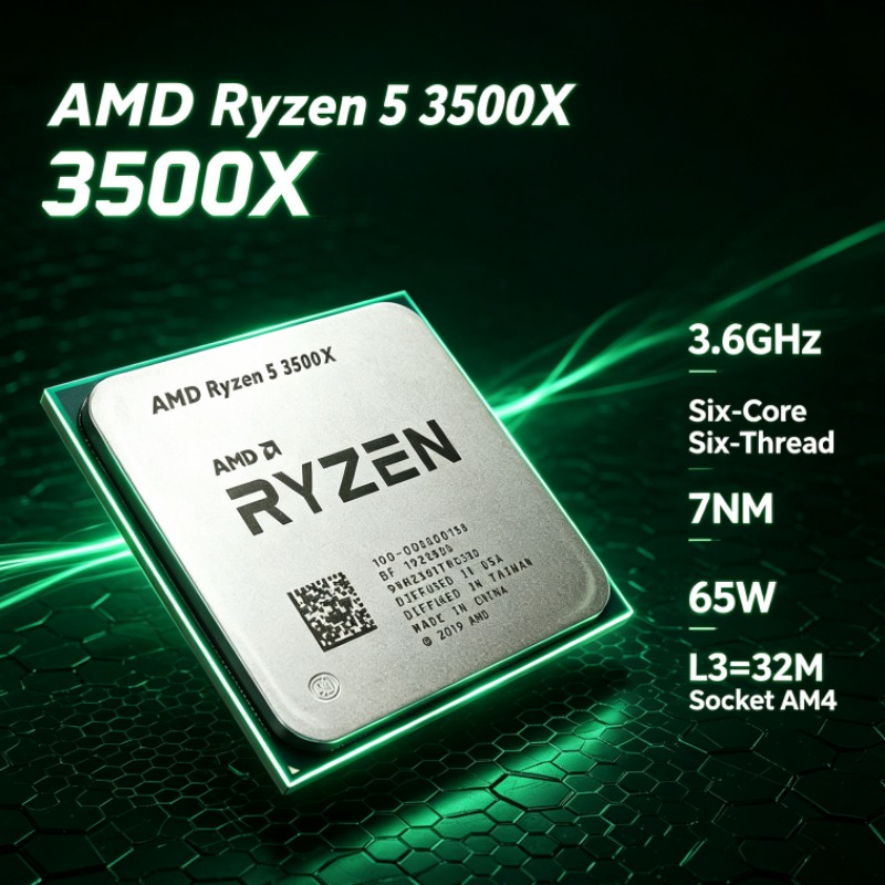 AMD R5 3500X 3.6GHz Six-Core S - Pc Gaming Desktop recension och pris