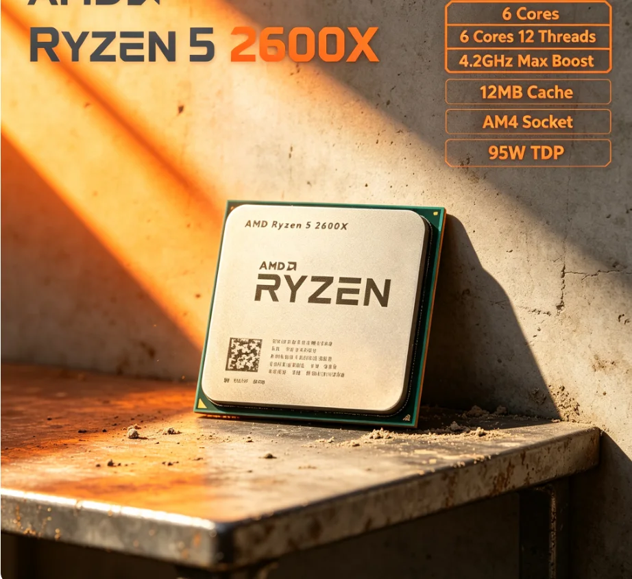 AMD R5 2600X 12nm AM4 Desktop  - Pc Gaming Desktop recension och pris