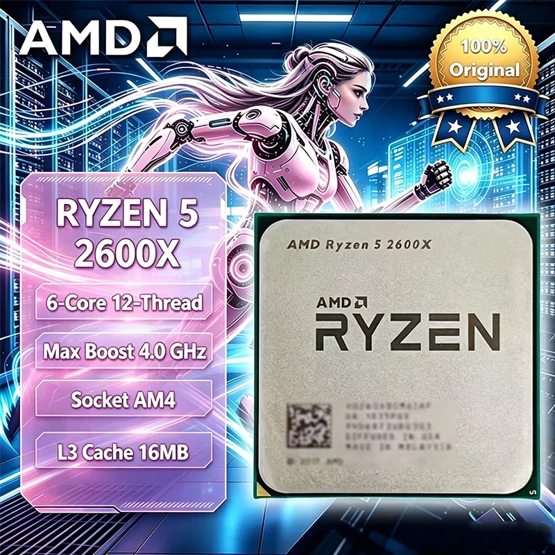AMD R5 2600X 12nm AM4 Desktop  - Pc Gaming Desktop recension och pris