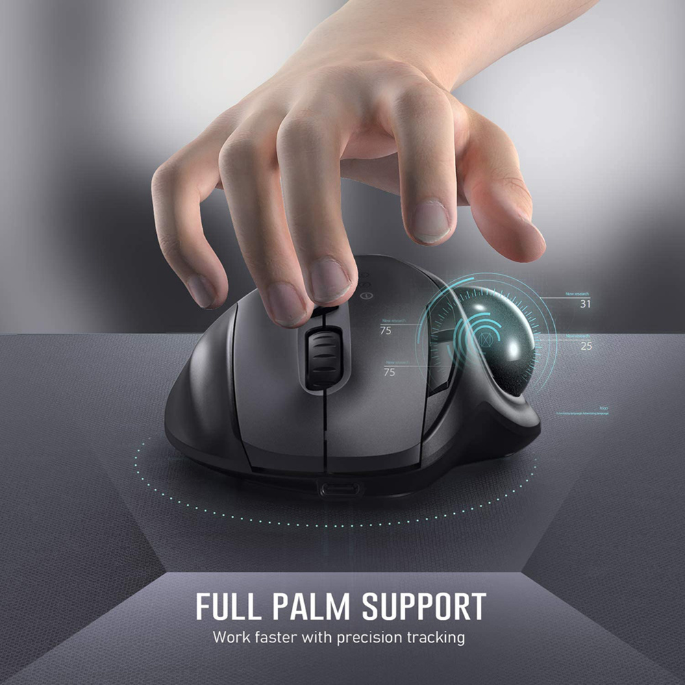 Jomaa Trackball Mouse Bluetoot - Pc Gaming X3D recension och pris
