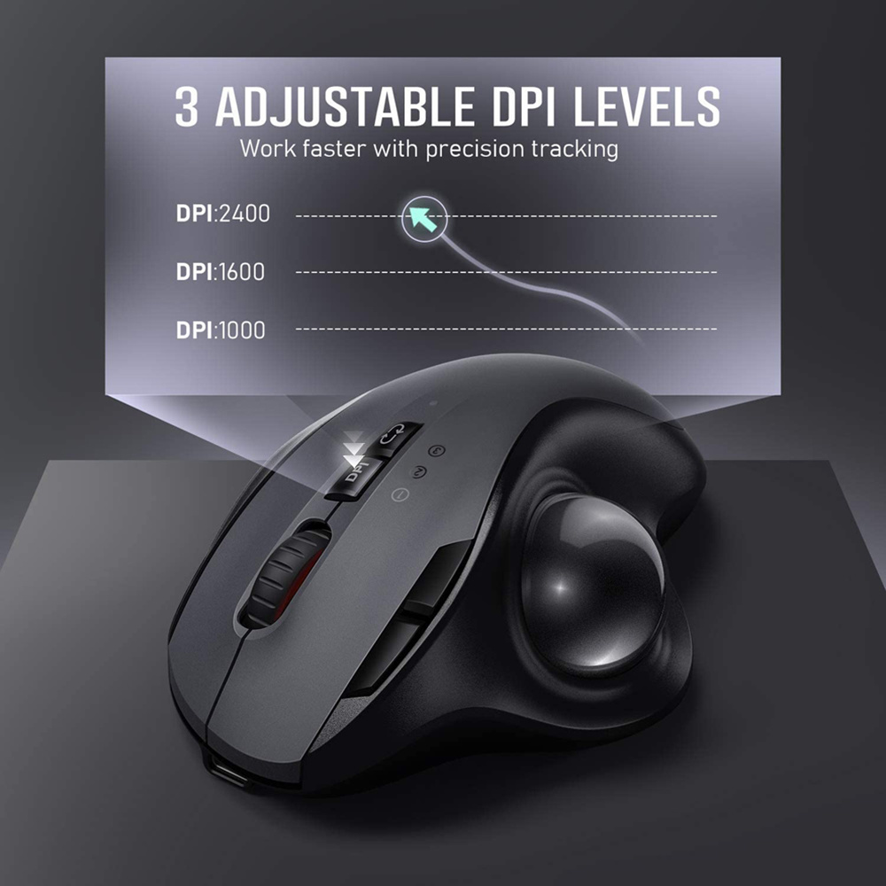 Jomaa Trackball Mouse Bluetoot - Pc Gaming X3D recension och pris